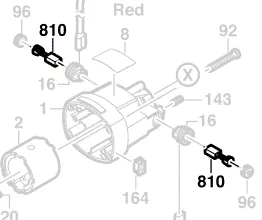 Balais charbon pour GKG 24 V